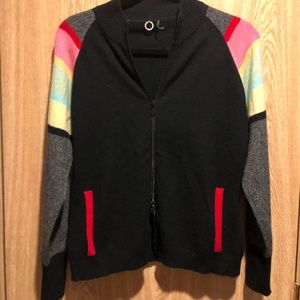 100% Cashmere zip-up sweater
